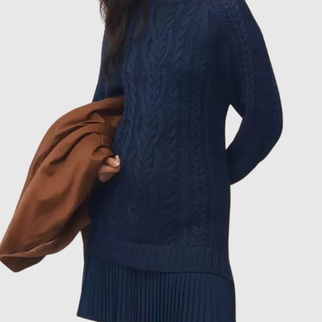 Jadwiga - Klasyczna Sukienka Sweterkowa