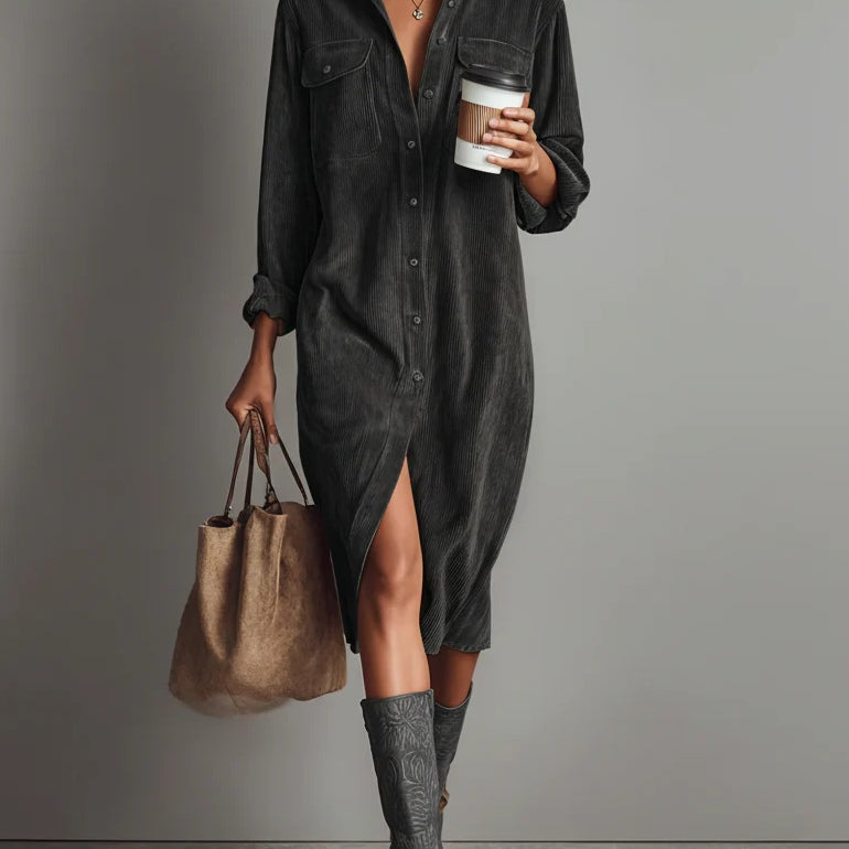 Katarzyna - Luźna nowoczesna sukienka