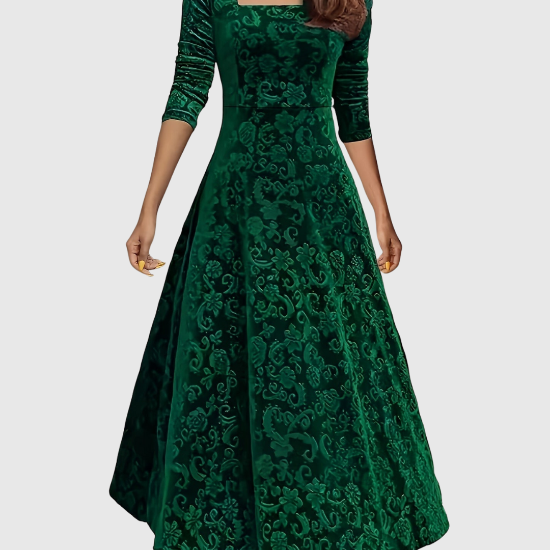 Małgorzata - Elegancka Kwiatowa Sukienka