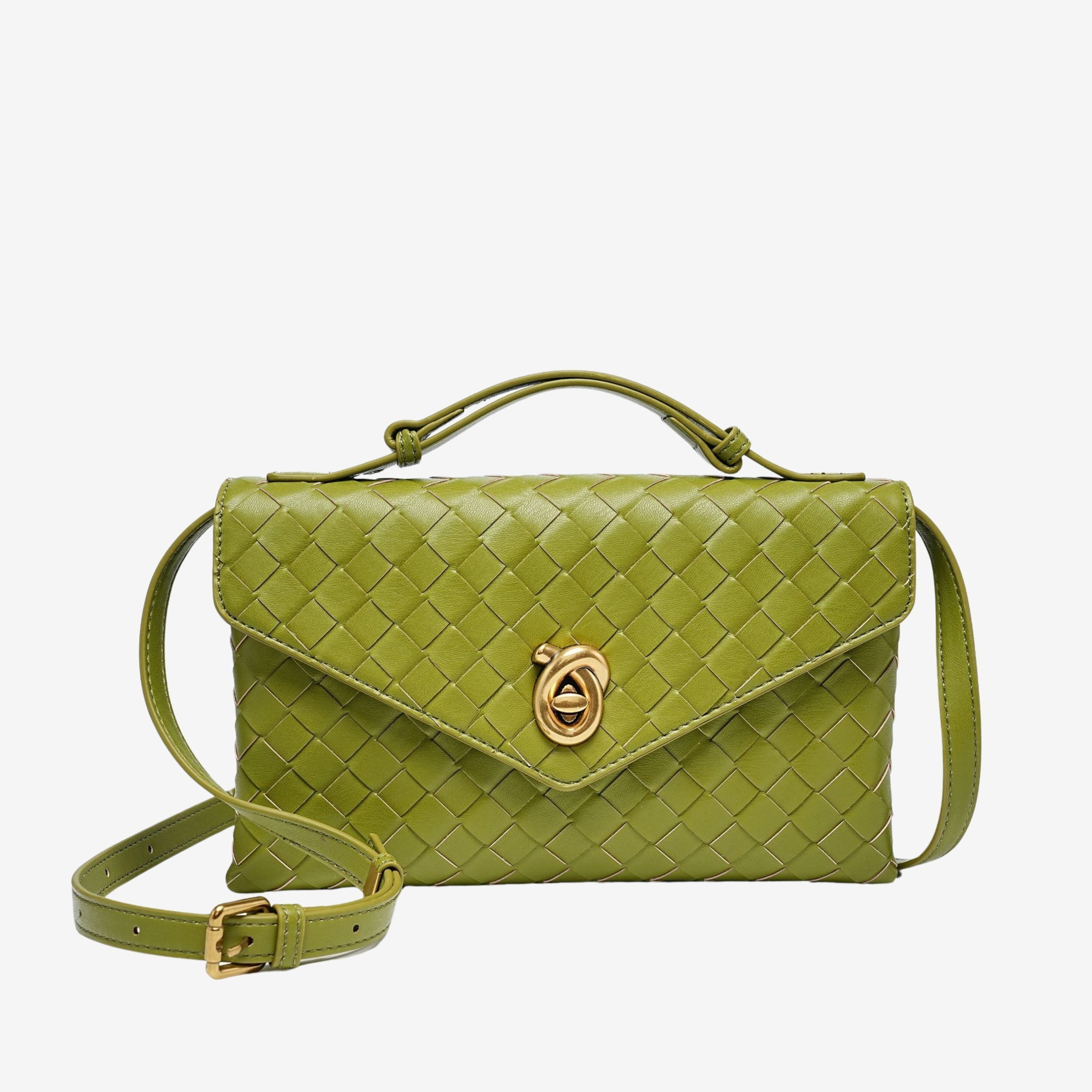 Aleksandra - Mini Torebka Crossbody z Teksturowanego Materiału