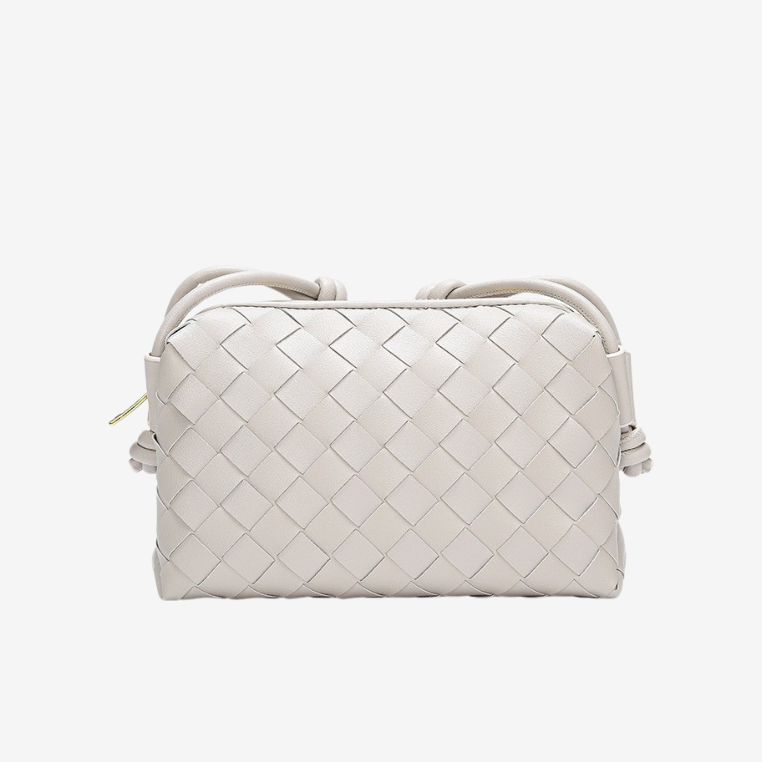 Małgorzata - Kompaktowa torebka na ramię pleciona na co dzień