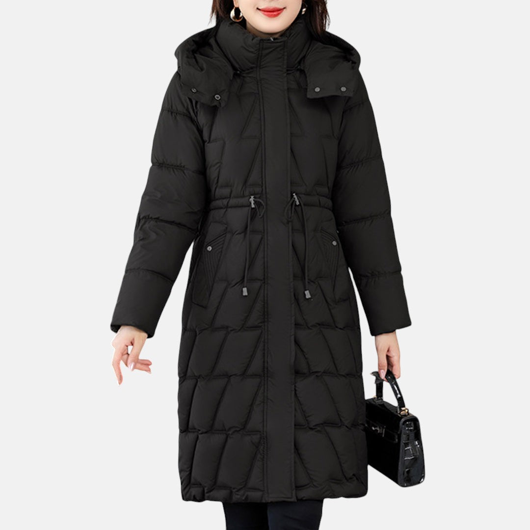 Hanna - Długa Kurtka Pikowana