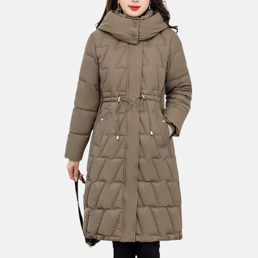 Hanna - Długa Kurtka Pikowana