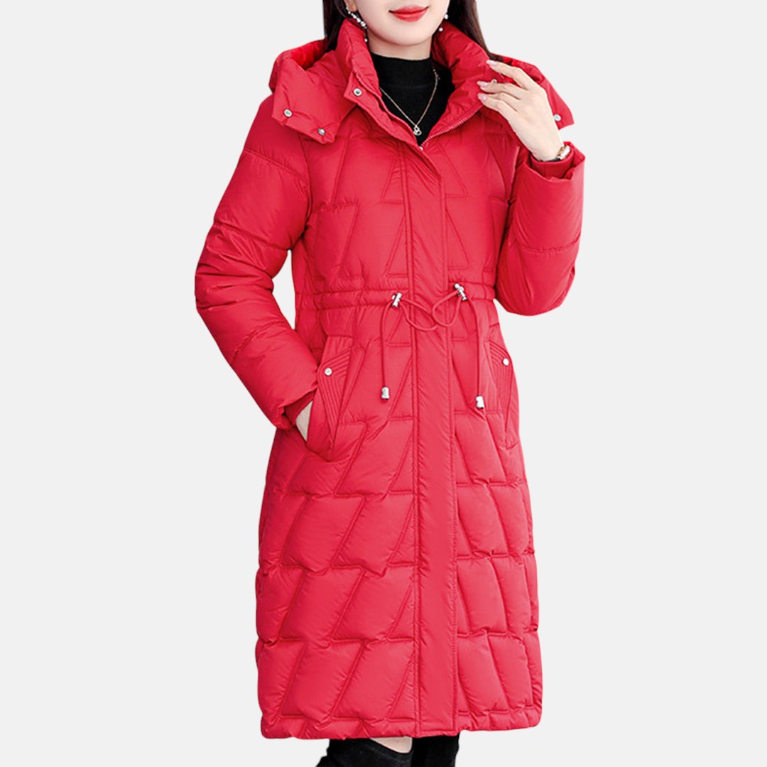 Hanna - Długa Kurtka Pikowana