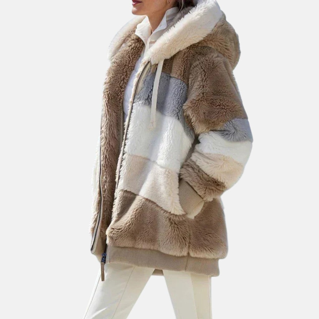 Klaudia - Zimowa kurtka damska kaptur